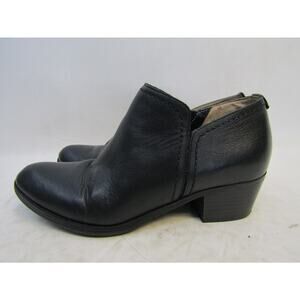 Naturalizer Womens Size 9 M Black Zip Fashion Ankle Boots Bootie